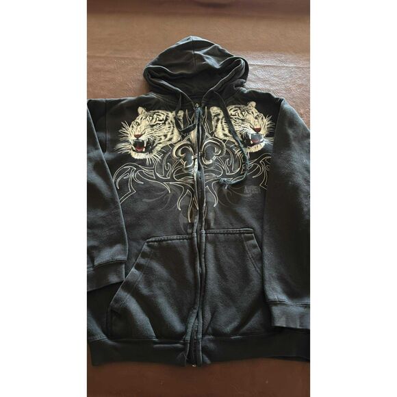 Animal Planet Hoodie Medium Black Front Zipper - Picture 1 of 4